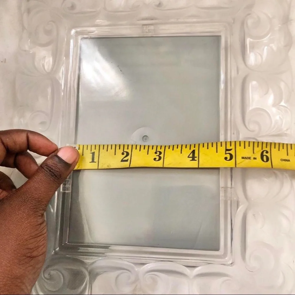 Fifth Avenue Crystal Handcrafted 5” x 7” Photo Picture Frame Clear Transparent